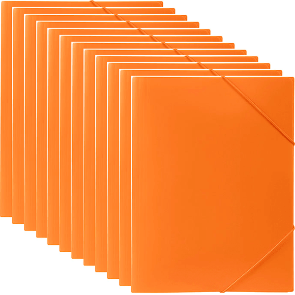 File Strap Marbig Document File Folder Elastic Strap A4 Orange 12 | SuperOffice