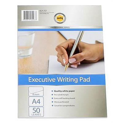 Marbig Executive Writing Pad 50 Leaf A4 18725 - SuperOffice