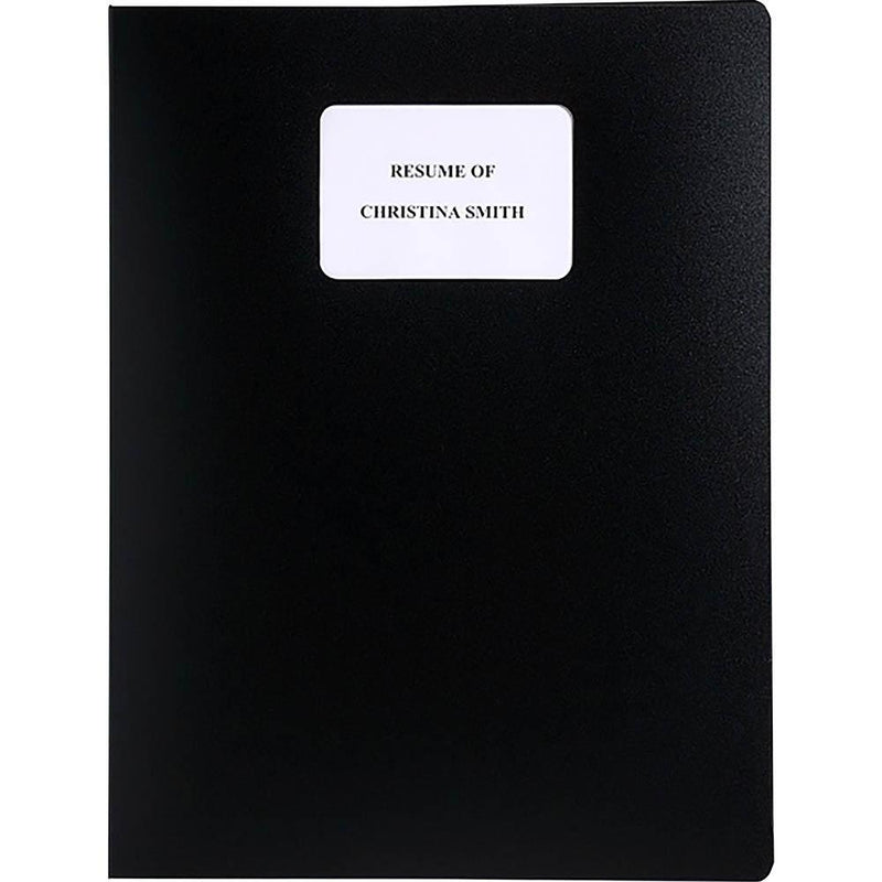 Marbig File Resume File 10 Pocket A4 Black 2007602 - SuperOffice