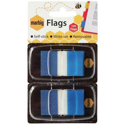 Marbig Flags Pop-Up 50 Flags 25 X 44Mm Blue Pack 2 1813501 - SuperOffice