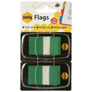 Marbig Flags Pop-Up 50 Flags 25 X 44Mm Green Pack 2 1813504 - SuperOffice