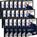 Marbig Flexibinder 2 Ring 20mm A4 Clear Cover Black Folder 18 Pack BULK 47483 (18 Pack) - SuperOffice