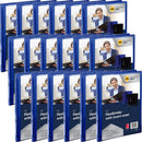Marbig Flexibinder 2 Ring 20mm A4 Clear Cover Blue Folder 18 Pack BULK 47485 (18 Pack) - SuperOffice