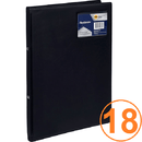 Marbig Flexibinder 2 Ring Binder Folder 20mm A4 Black 013949BLK (18 Pack) - SuperOffice