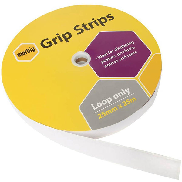 Marbig Grip Strips Loop Only 25Mm X 25M 415040 - SuperOffice