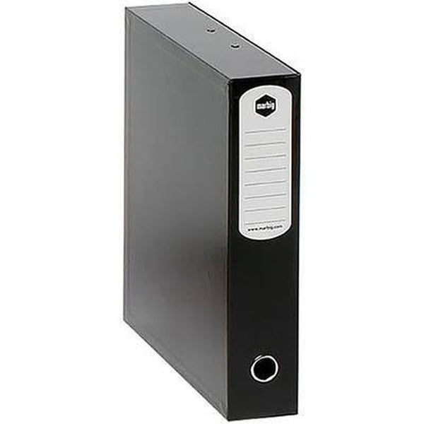 Marbig Heavy Duty Box File Foolscap Black 80099A - SuperOffice