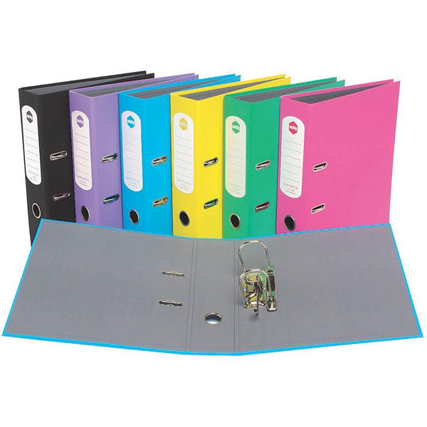 Marbig Hi-Lites Level Arch File 70Mm A4 Assorted 6602099 - SuperOffice