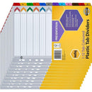 Marbig Index Divider Manilla 1-12 Numbers Tab A4 Assorted Pack 10 35019F - SuperOffice