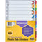 Marbig Index Divider Manilla 1-12 Numbers Tab A4 Assorted Pack 10 35019F - SuperOffice