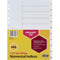 Marbig Index Divider Pp 1-10 Tab A4 White 35121 - SuperOffice