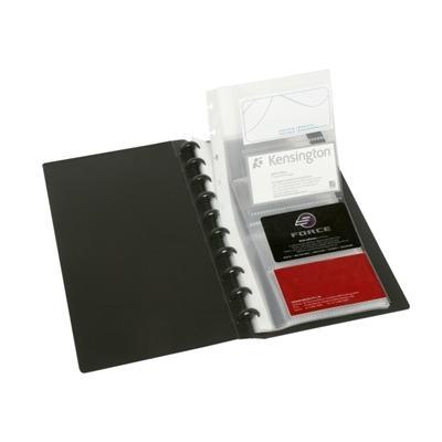 Marbig Kwik Zip Business Card Refills A4 Black Pack 10 20615 - SuperOffice