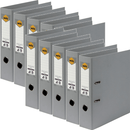 Marbig Linen Lever Arch File Folder PE A4 75mm Grey Box 10 6601011 (Box 10) - SuperOffice