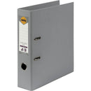 Marbig Linen Lever Arch File Folder PE A4 75mm Grey Box 10 6601011 (Box 10) - SuperOffice