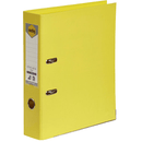 Marbig Linen Lever Arch File Folder PE A4 75mm Lemon Yellow Box 10 6601005 (Box 10) - SuperOffice
