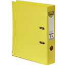Marbig Linen Lever Arch File Folder PE A4 75mm Lemon Yellow Box 10 6601005 (Box 10) - SuperOffice