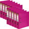 Marbig Linen Lever Arch File Folder PE A4 75mm Pink Box 10 6601009 (Box 10) - SuperOffice