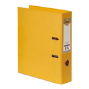 Marbig Linen Lever Arch File Folder PE A4 75mm Yellow Box 10 6601030 (Box 10) - SuperOffice