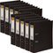 Marbig Linen Lever Arch File PE A4 75mm Black Box 10 6601002 - SuperOffice