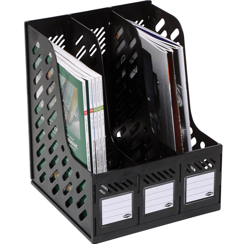 Marbig Magazine Book Holder Racks 3 Sections 864100 - SuperOffice