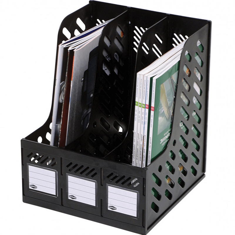 Marbig Magazine Book Holder Racks 3 Sections 864100 - SuperOffice