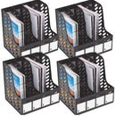 Marbig Magazine Book Holder Racks 4 Sections Pack 4 864200 (Pack 4) - SuperOffice
