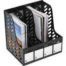 Marbig Magazine Book Holder Racks 4 Sections Pack 4 864200 (Pack 4) - SuperOffice