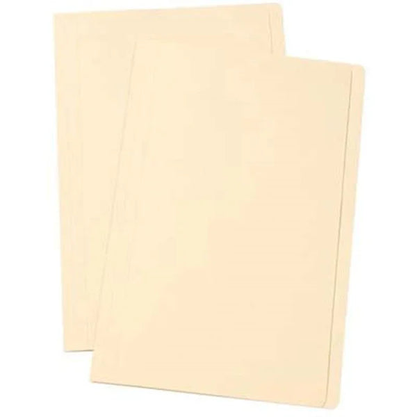 Marbig Manilla Folders Foolscap Buff Pack 100 1108507 (5 Packs of 20) - SuperOffice