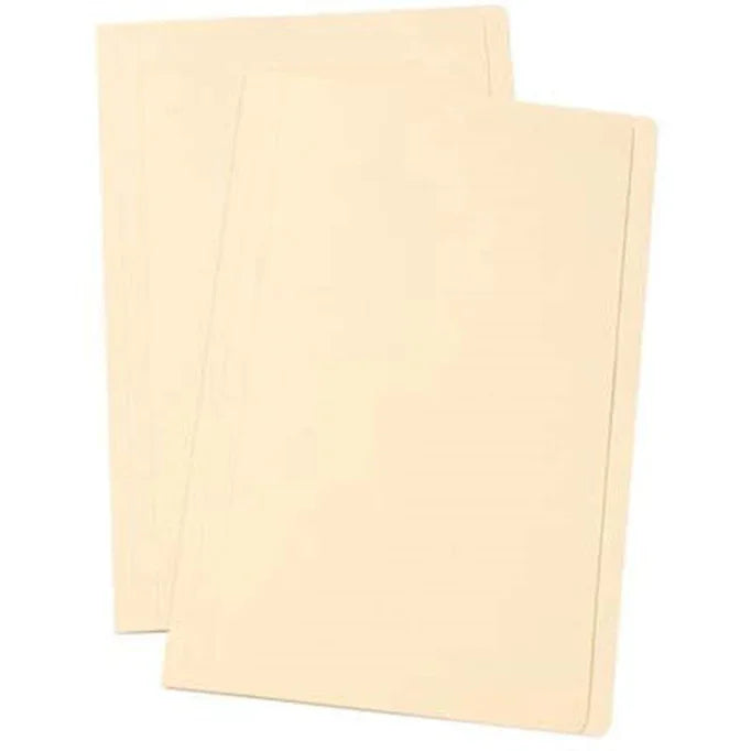 Marbig Manilla Folders Foolscap Buff Pack 100 1108507 (5 Packs of 20) - SuperOffice