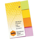 Marbig Notes Rainbow Page Markers 160 Sheet 20 X 50Mm Assorted 1811399 - SuperOffice