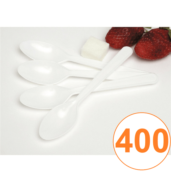 Marbig Plastic Teaspoons Pack 400 Tea Spoons Coffee 733080 (400 Spoons) - SuperOffice