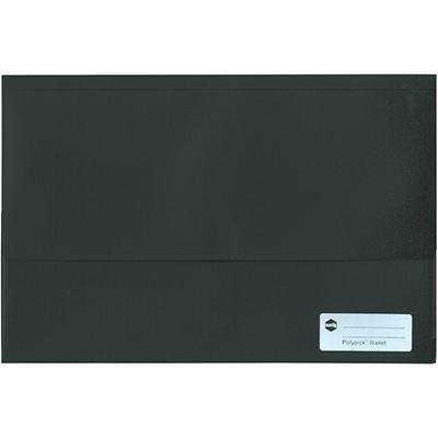 Marbig Polypick Wallet Foolscap Black 2011002 - SuperOffice
