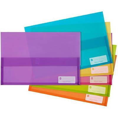 Marbig Polypick Wallet Foolscap Summer Colours 2011099 - SuperOffice