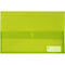 Marbig Polypick Wallet Foolscap Translucent Lime 2310004 - SuperOffice