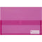 Marbig Polypick Wallet Foolscap Translucent Pink 2310009 - SuperOffice