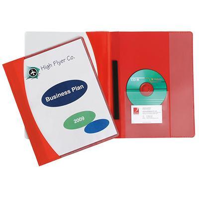 Marbig Premier Flat File A4 Red 2050003 - SuperOffice