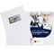 Marbig Presentation Folder With Window A4 Gloss White Pack 100 BULK 1104208 (10 Pack of 10) - SuperOffice