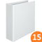 Marbig Pro Series Hi-Cap Insert Ring Binder 3D 65mm A4 White Box 15 5536508 (Box 15) - SuperOffice