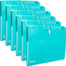 Marbig Professional Antimicrobial Expandable File Folder 6 Pockets Pack 6 Blue 9016001 (6 Pack) - SuperOffice