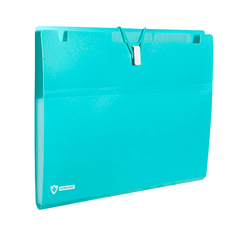 Marbig Professional Antimicrobial Expandable File Folder 6 Pockets Pack 6 Blue 9016001 (6 Pack) - SuperOffice