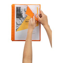 Marbig Refillable Display Book Insert Cover A4 20 Pocket Orange 12 Pack 2008506 (12 Pack) - SuperOffice