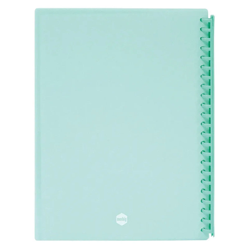 Marbig Refillable Display Book Insert Cover A4 20 Pocket Pastel Green 12 Pack 2008604 (Pack 12) - SuperOffice