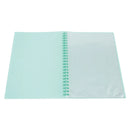 Marbig Refillable Display Book Insert Cover A4 20 Pocket Pastel Green 12 Pack 2008604 (Pack 12) - SuperOffice