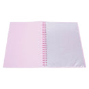 Marbig Refillable Display Book Insert Cover A4 20 Pocket Pastel Pink 12 Pack 2008609 (12 Pack) - SuperOffice