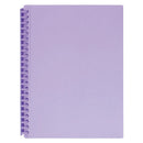 Marbig Refillable Display Book Insert Cover A4 20 Pocket Pastel Purple 12 Pack 2008619 (Pack 12) - SuperOffice