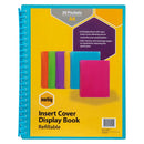 Marbig Refillable Display Book With Insert Cover A4 20 Pocket Blue 12 Pack 2008501 (12 Pack) - SuperOffice