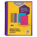 Marbig Refillable Display Book With Insert Cover A4 20 Pocket Purple 12 Pack 2008519 (12 Pack) - SuperOffice