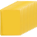 Marbig Refillable Display Book With Insert Cover A4 20 Pocket Yellow 12 Pack 2008505 (12 Pack) - SuperOffice