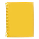 Marbig Refillable Display Book With Insert Cover A4 20 Pocket Yellow 12 Pack 2008505 (12 Pack) - SuperOffice