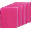 Marbig Refillable Display Book With Insert Cover A4 Pink 20 Pocket 12 Pack 2008509 (12 Pack) - SuperOffice