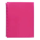 Marbig Refillable Display Book With Insert Cover A4 Pink 20 Pocket 12 Pack 2008509 (12 Pack) - SuperOffice
